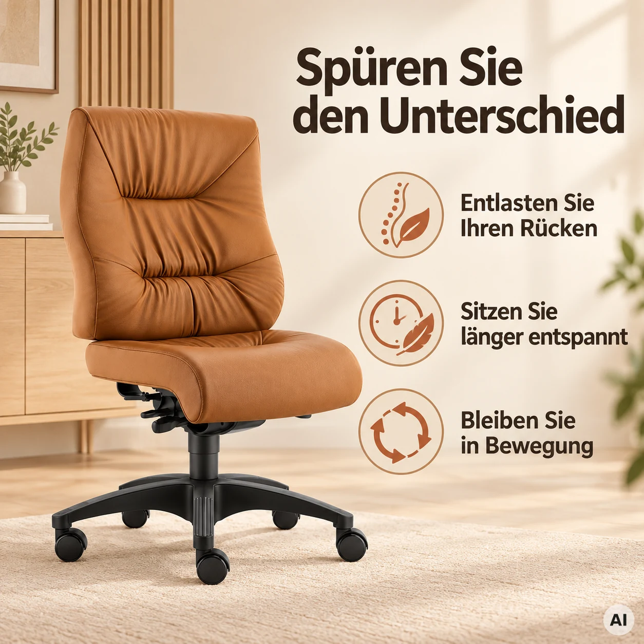 Halblehner Turbo24 XL - Luxus Chefsessel