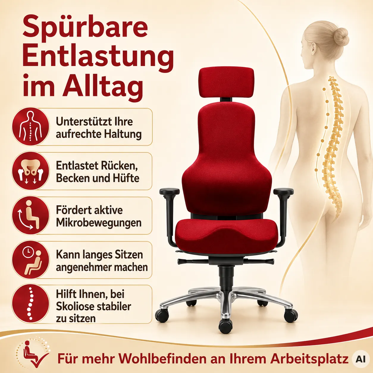 Bestseller Konfiguration - Ortholetic Balance L mit Kopfstütze